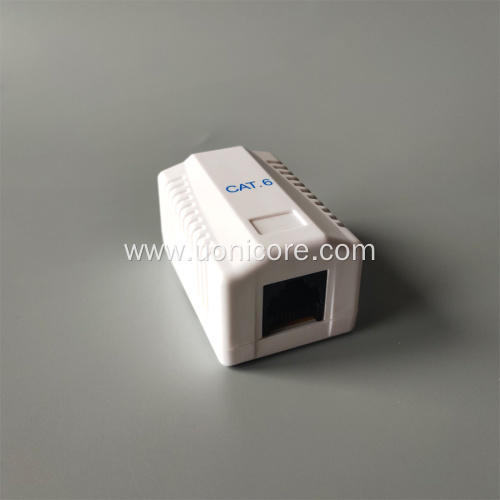 unshielded CAT6 single port surface mount box